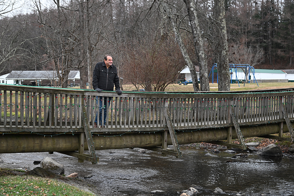 Steve taking a stroll in Tymor Park