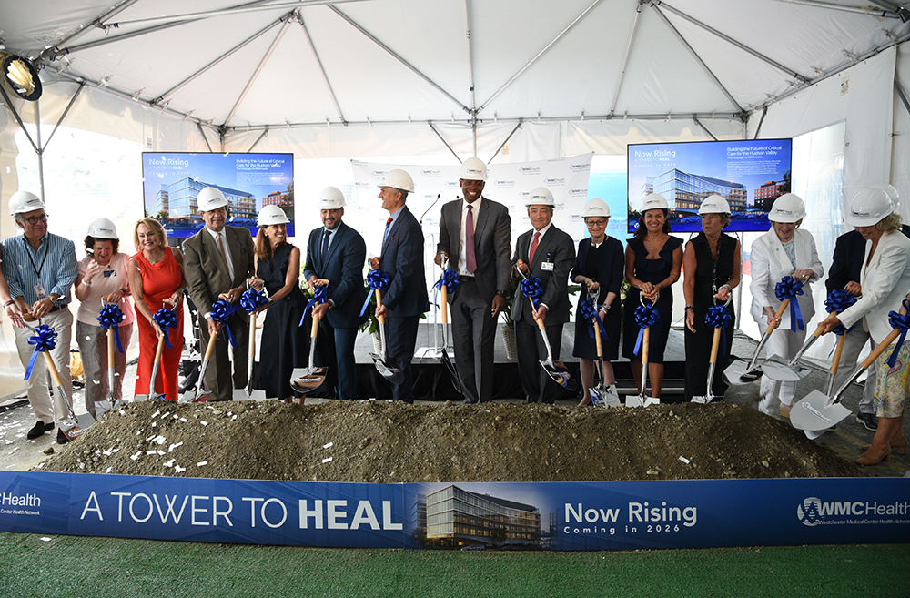 Today, New York State Lieutenant Governor Antonio Delgado, along with state and local elected officials, key community influencers, and WMCHealth leadership, gathered to commemorate the start of construction for the Critical Care Tower at Westchester Medical Center.